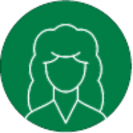 Icon showing an outline of a person's head